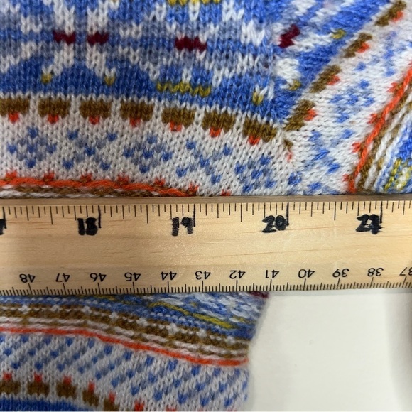 J. Crew Fair Isle Johnny Collar Vneck Sweater Size XS - Picture 11 of 14